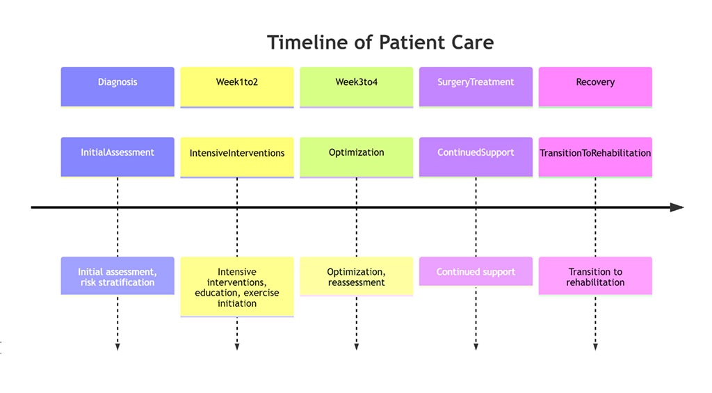 Figure 3: Timeline of Prehabilitation Interventions